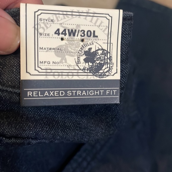 BNWT Beverly Hills Polo Club Men's Jeans Size 44 x 30 Relaxed Straight Fit - Picture 3 of 3